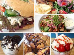 Vegan bagels, salads, grilled sandwiches, mylkshakes and sweets